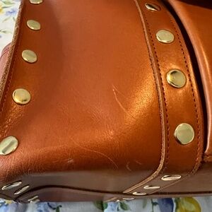 Leather diaper bag/ travel bag